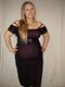 Retro Swing Dress in Magenta Ready Made