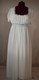 Jane Austen, Regency Dress of the  Late 1700s Early 1800s Era in White